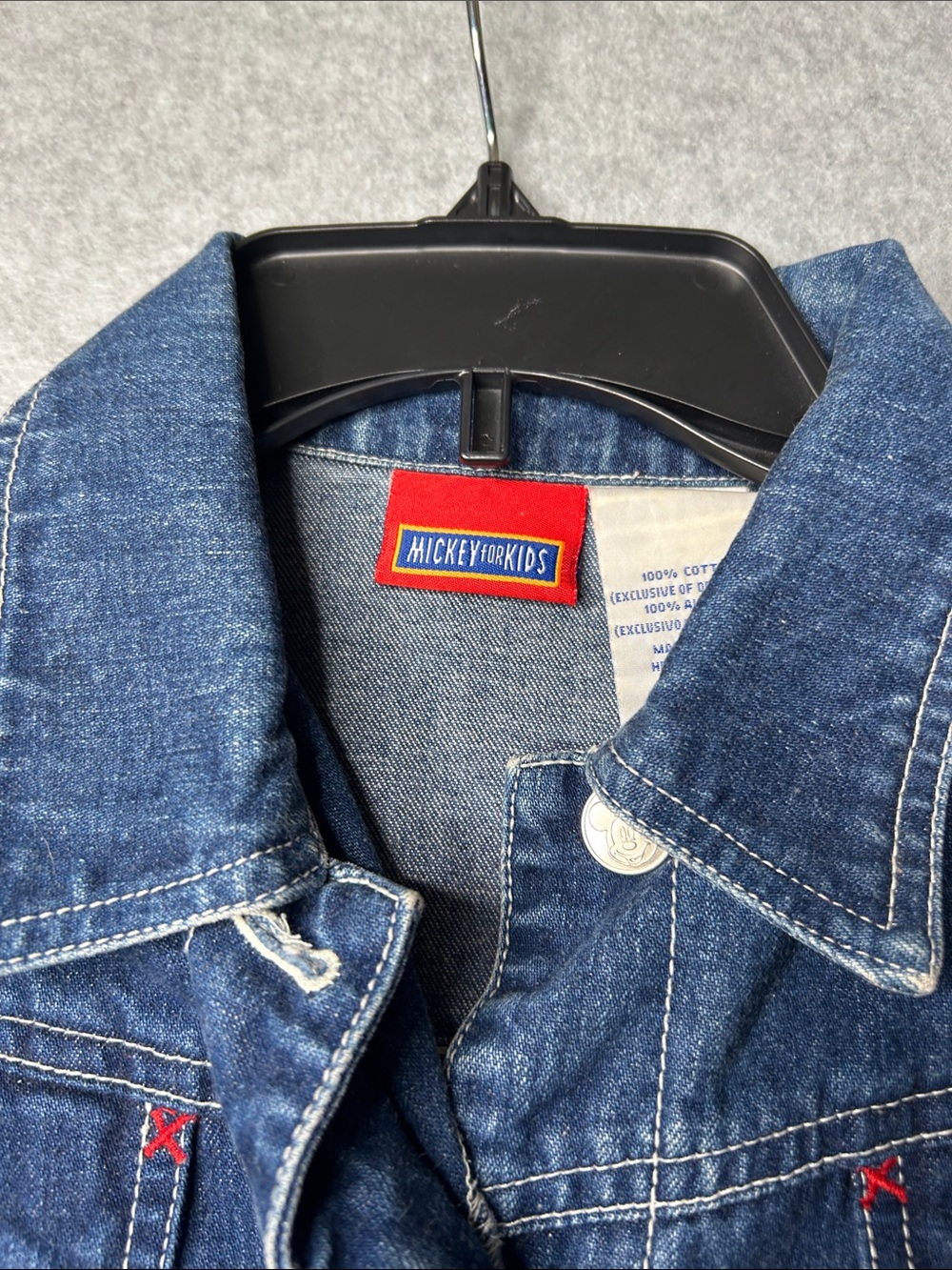 Disney Blue Denim Mickey Jean Jacket - Picture 6 of 11